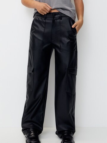 Loosefit Pantalon cargo Pull&Bear en noir