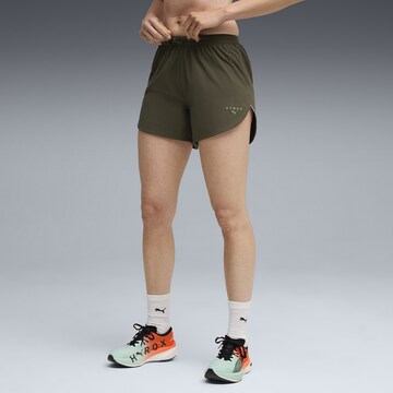 Regular Pantalon de sport 'Puma x Hyrox Ultraweave' PUMA en vert : devant