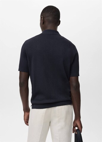 MANGO MAN Strickjacke 'Flew' in Blau