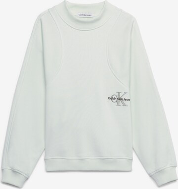 Calvin Klein Jeans Sweatshirt in Groen: voorkant