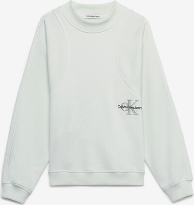 Calvin Klein Jeans Sweatshirt in de kleur Lichtgroen / Zwart, Productweergave