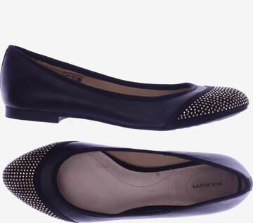 Lands‘ End Flats & Loafers in 36 in Black: front