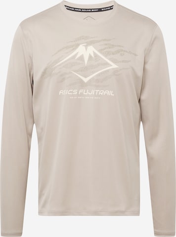 ASICS - Camiseta funcional 'FUJITRAIL' en beige: frente
