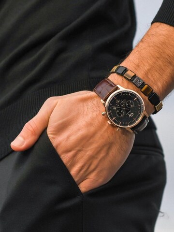 GT Collection Analoguhr 'SAPPHIRE-CRYSTAL' in Braun