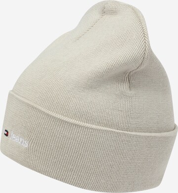 Tommy Jeans Beanie in Beige: front