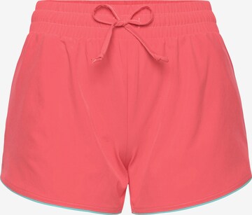 LASCANA ACTIVE Обычный Спортивные штаны в Ярко-розовый: спереди