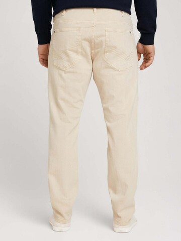 TOM TAILOR Men + Regular Pants 'Josh' in Beige