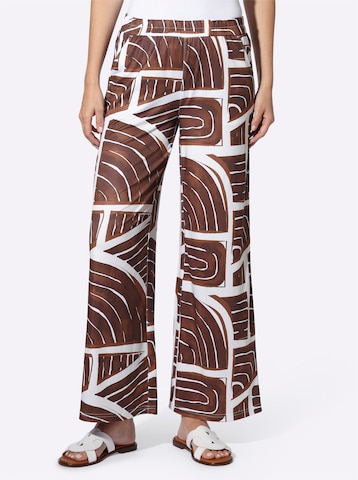 heine Regularen Hlače | rjava barva: sprednja stran