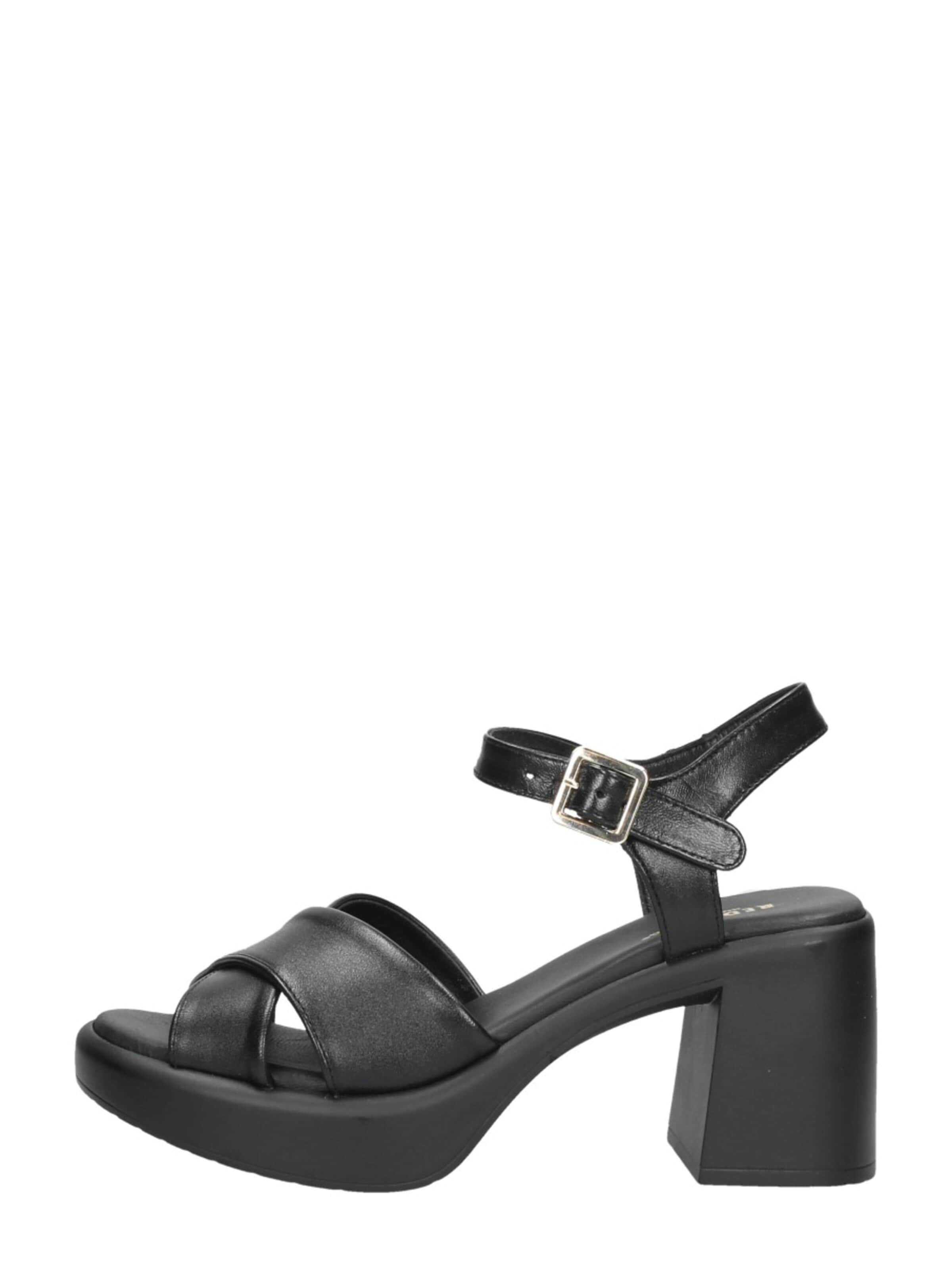 Sandales 'Sandalen Hak' Red-Rag en noir : devant