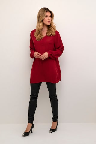 KAFFE CURVE Tunic 'Amber' in Red