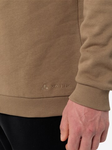 VAUDE Sports sweatshirt 'Manukau' in Brown