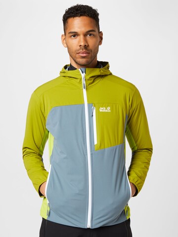 JACK WOLFSKIN - Casaco outdoor 'Eagle Peak II' em cinzento: frente