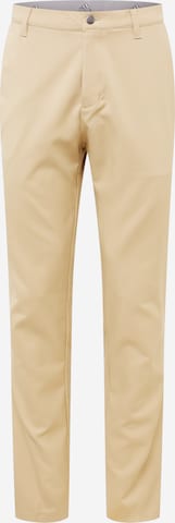 ADIDAS GOLF Tapered Workout Pants 'ULT365' in Beige: front