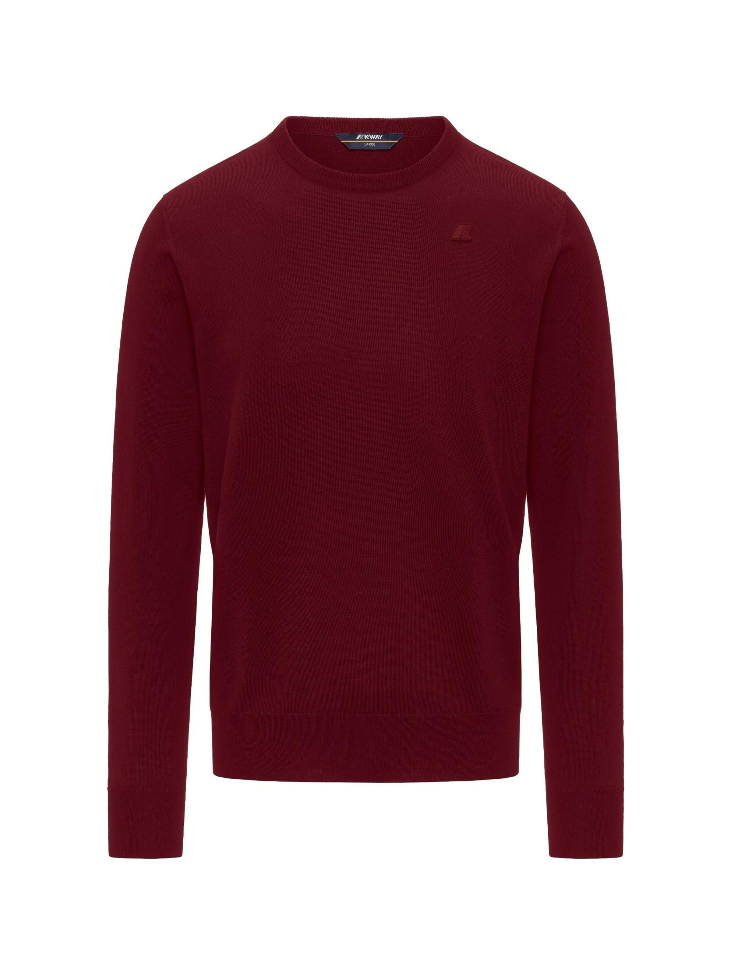 K-Way Pullover 'K-WAY SEBASTIEN MERINO PULLOVER Maglieria'‌ in Rot: Vorderseite
