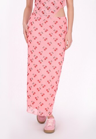 MYMO Skirt 'Spring Summer' in Pink: front