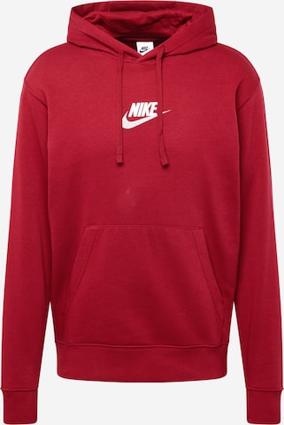 Bluză de molton de la Nike Sportswear pe roșu: față