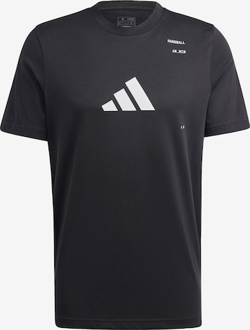 ADIDAS PERFORMANCE Functioneel shirt in Zwart: voorkant