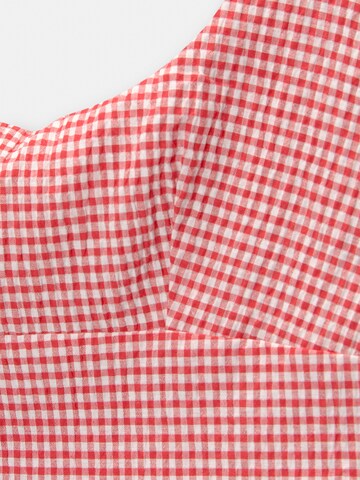 Pull&Bear Top | rdeča barva