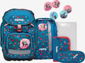 ergobag Backpack 'Schulranzen-Set pack Set' in Green: front
