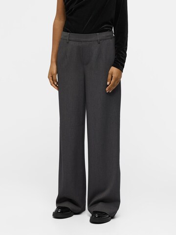 OBJECT Wide leg Broek 'LISA' in Grijs: voorkant