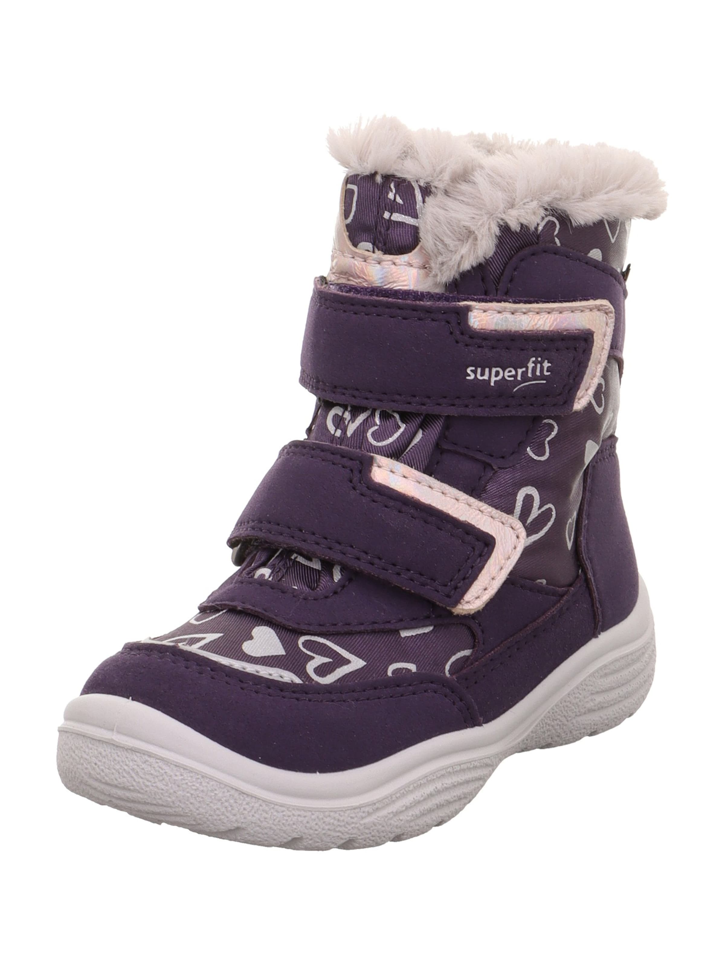 SUPERFIT - Botas de nieve 'Crystal' en lila: frente