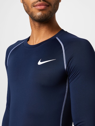 NIKE - Regular Fit Camisa funcionais em azul