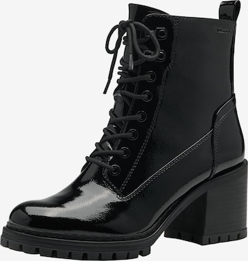 TAMARIS Lace-Up Ankle Boots '25271' in Black: front