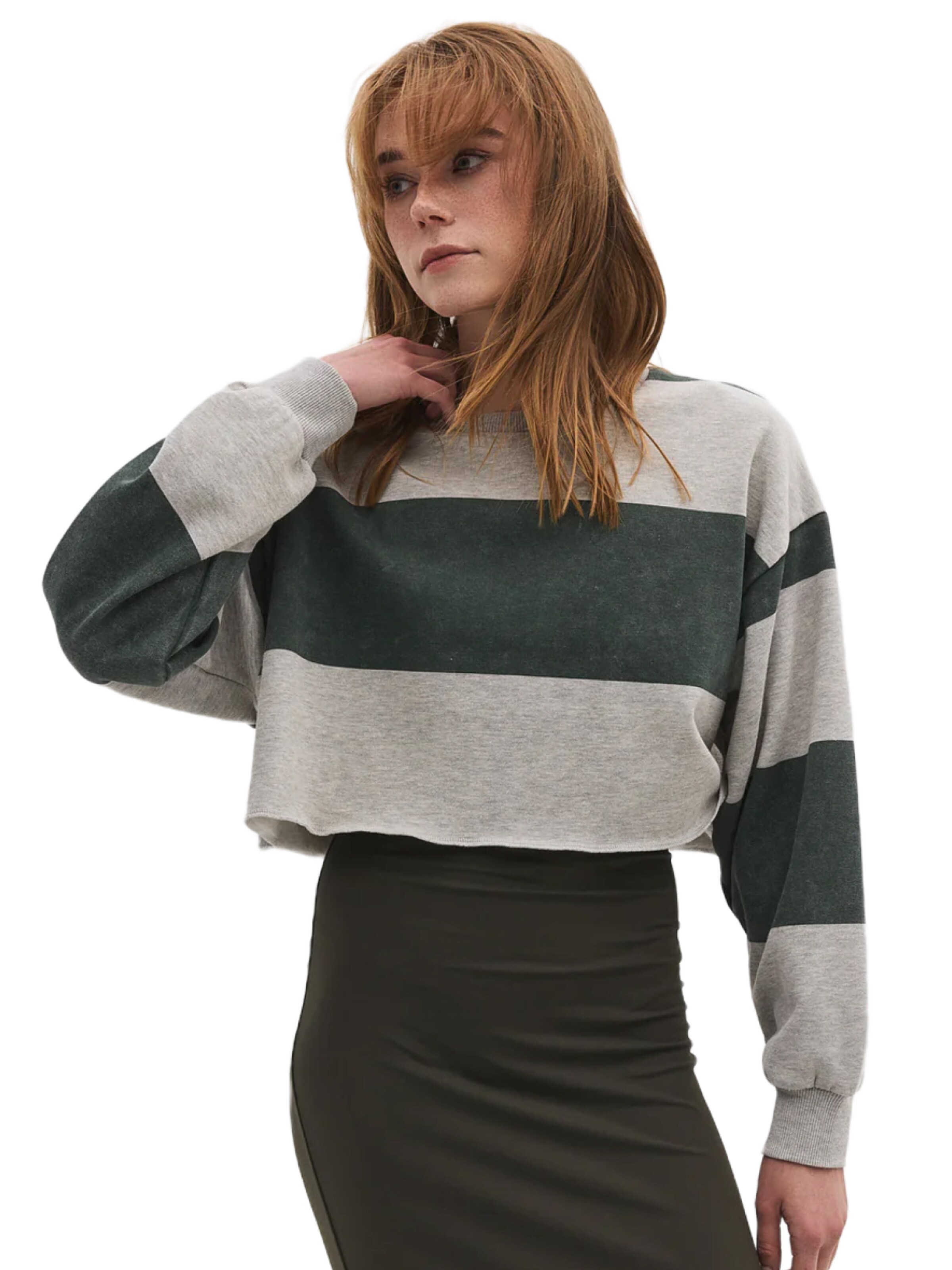 No Matter What Sweatshirt in Groen: voorkant