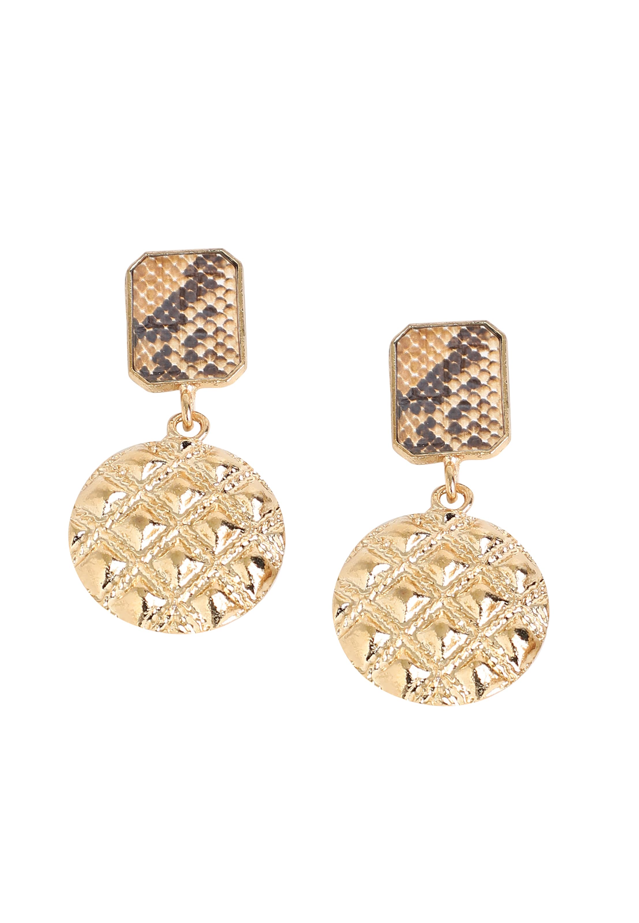 SOHI - Brincos 'Faye' em ouro: frente
