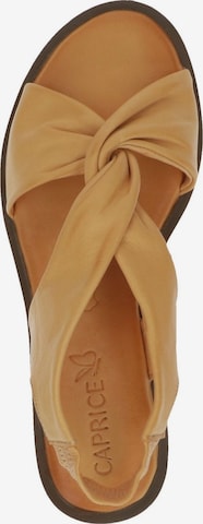 CAPRICE Strap Sandals in Yellow