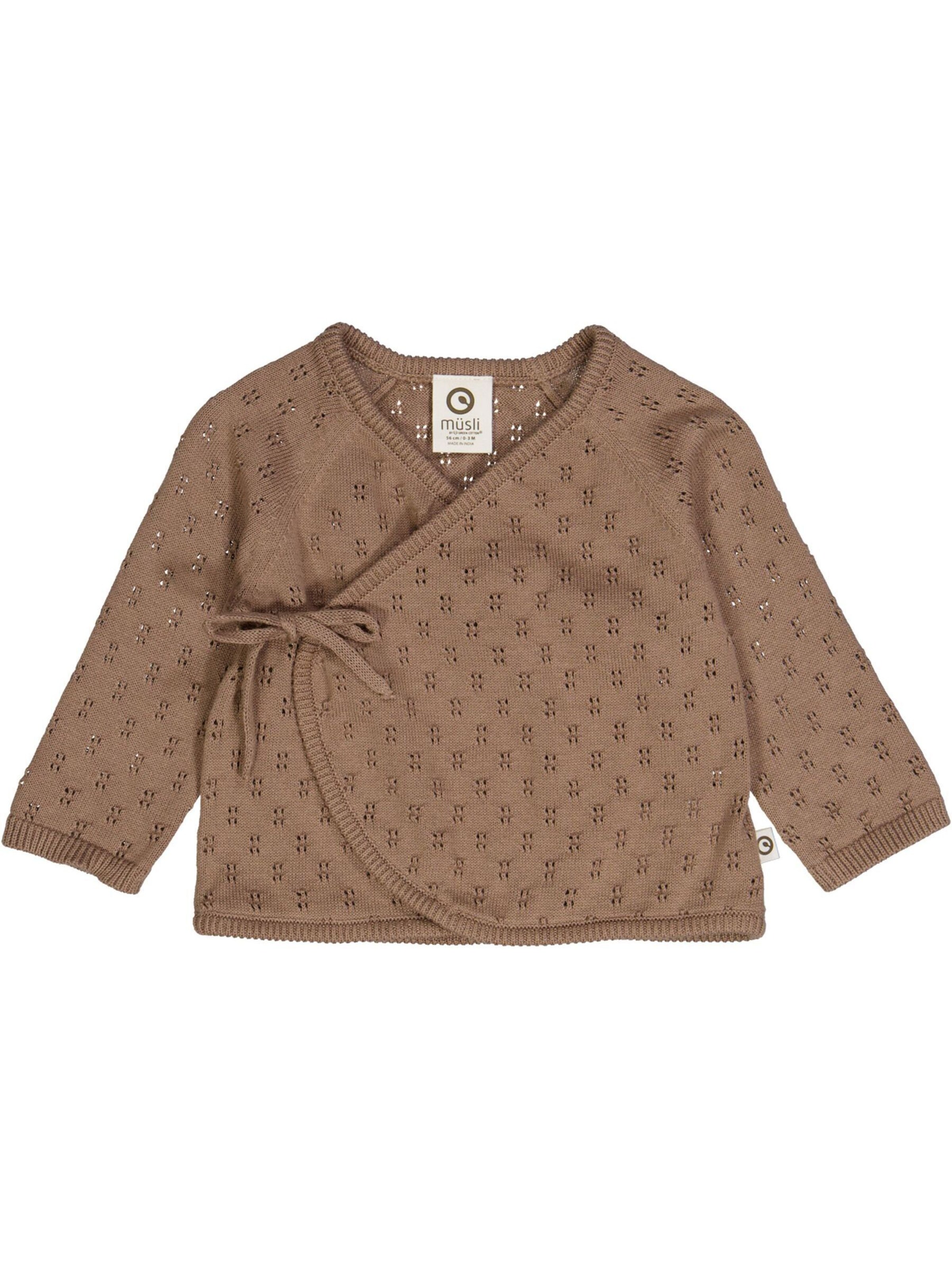 Giacchetta di Müsli by GREEN COTTON in marrone: frontale