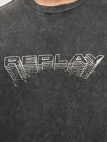 REPLAY Тениска в черно
