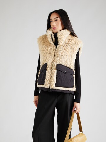 Gilet 'Femila-2' di HUGO in beige: frontale