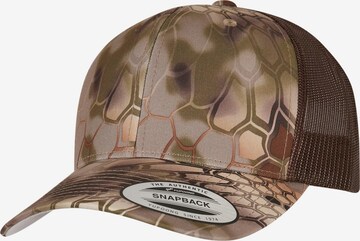 Cappello da baseball di Flexfit in marrone: frontale