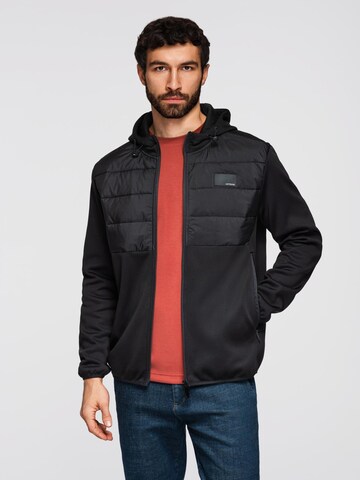 Ombre Jacke in Schwarz
