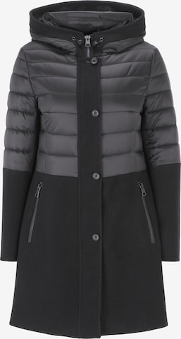 GIL BRET Winterjacke mit Kapuze in Schwarz: predná strana