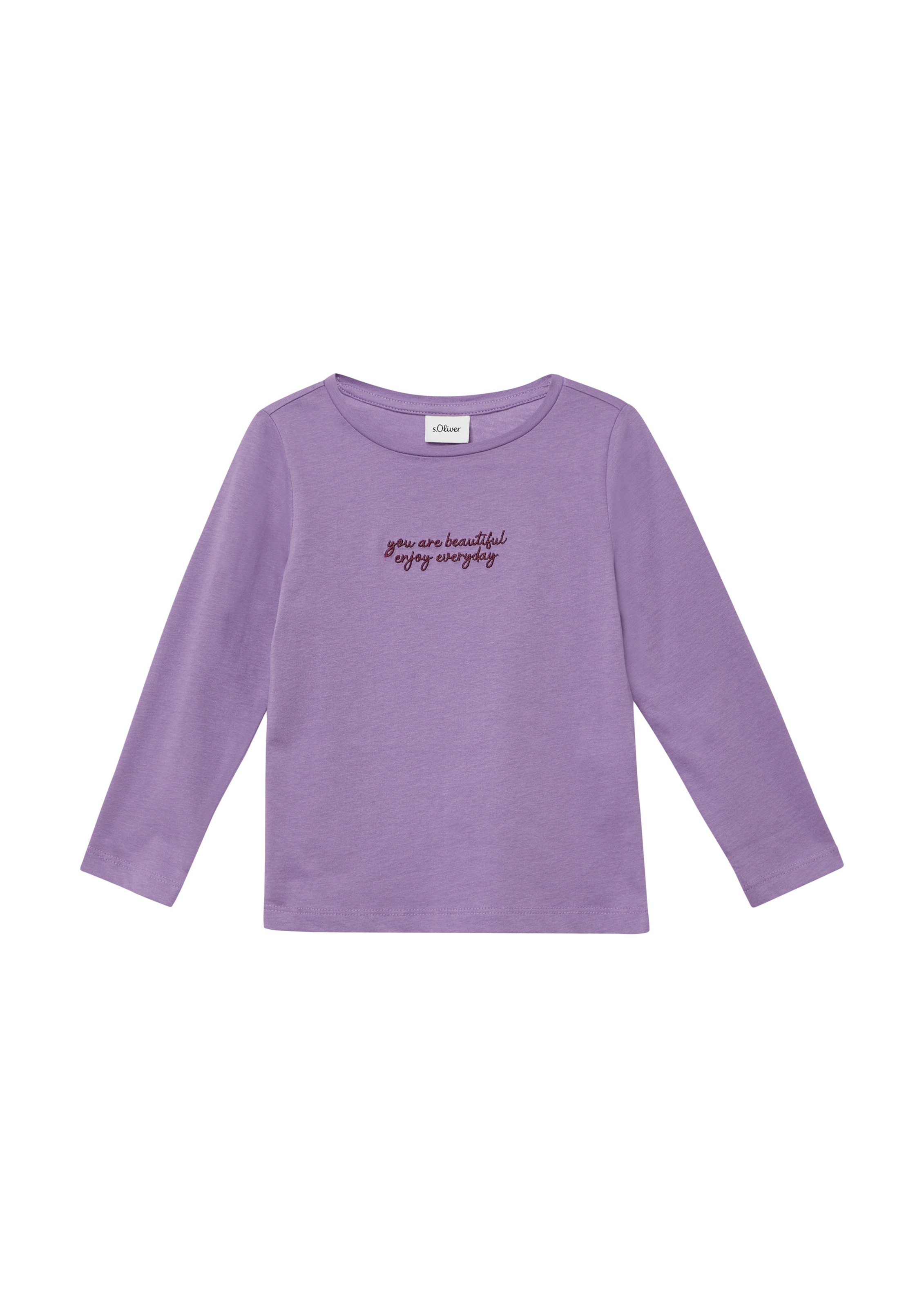 s.Oliver Shirt in Lila: Vorderseite