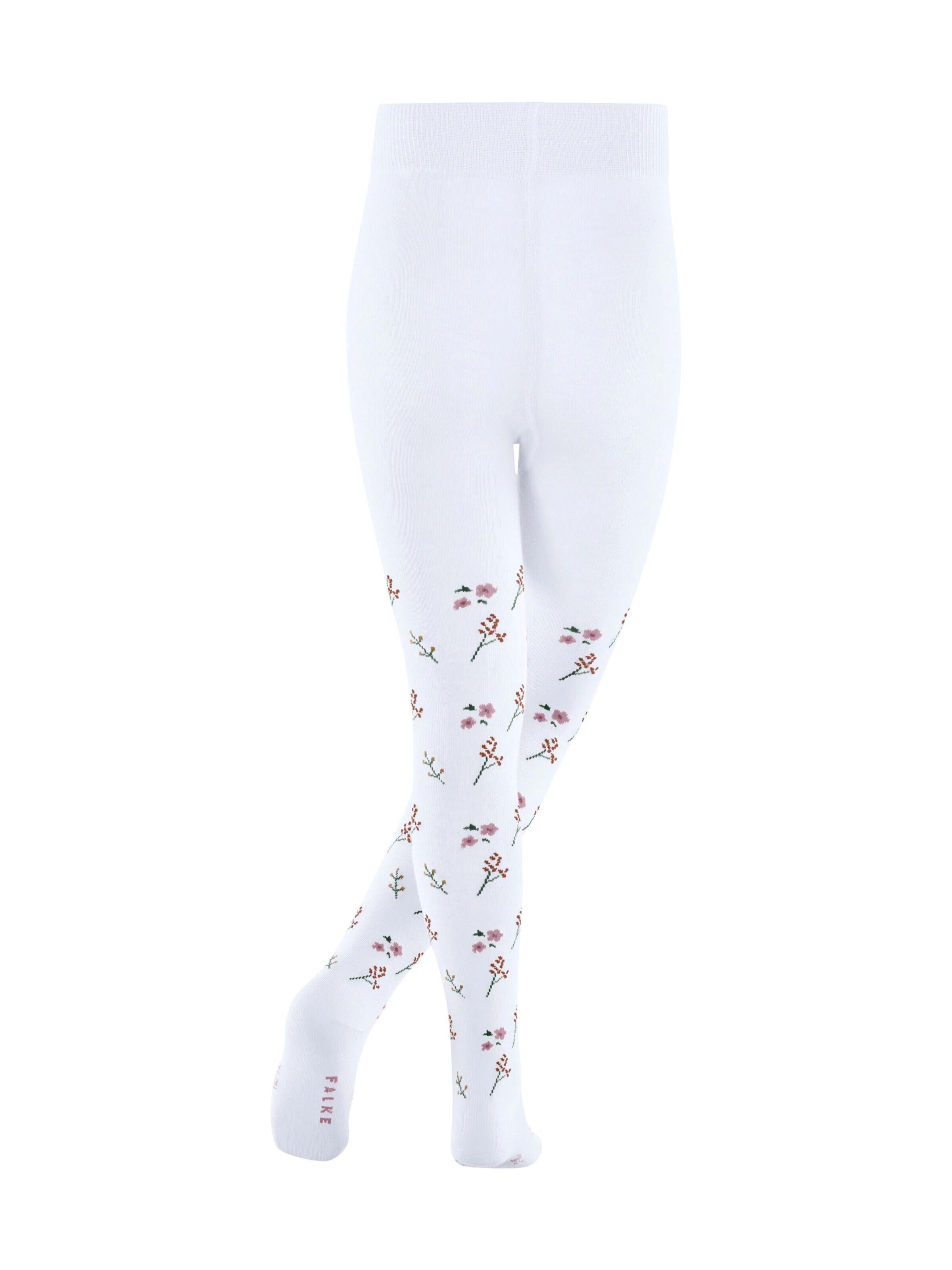 FALKE Tights 'Little Flowers' in White