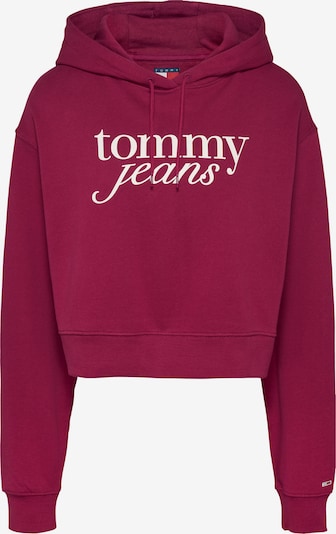 Tommy Jeans Sweater majica u boja vina / bijela, Pregled proizvoda