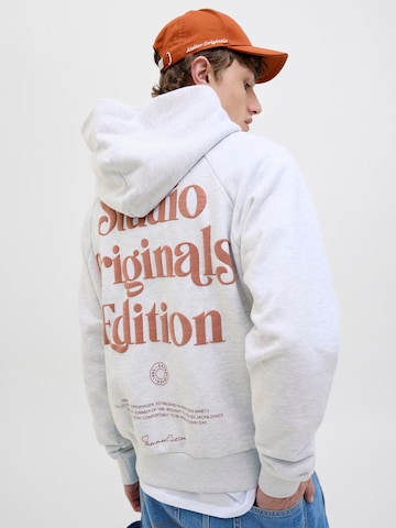 Sweat-shirt JACK & JONES en blanc : devant