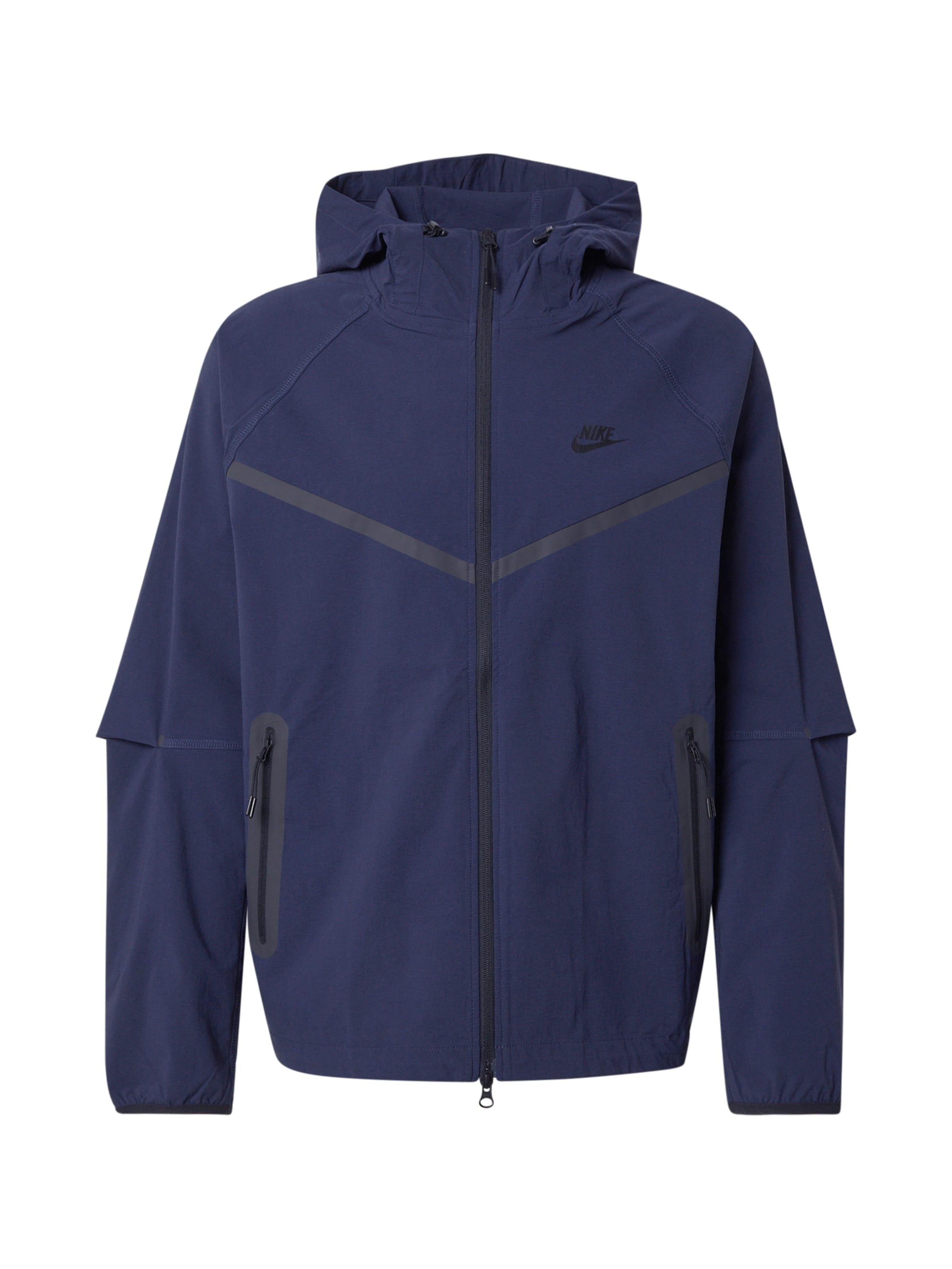 Nike Sportswear Преходно яке в синьо: отпред