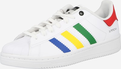 ADIDAS ORIGINALS Baskets basses 'Superstar' en bleu / jaune / vert / rouge / blanc, Vue avec produit