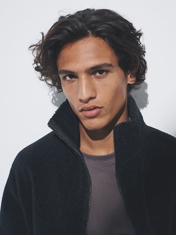 The Set Fleece jas in Zwart