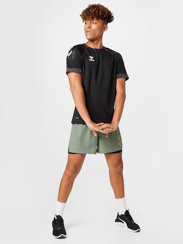 Hummel Normální Sportovní kalhoty 'Force' – zelená