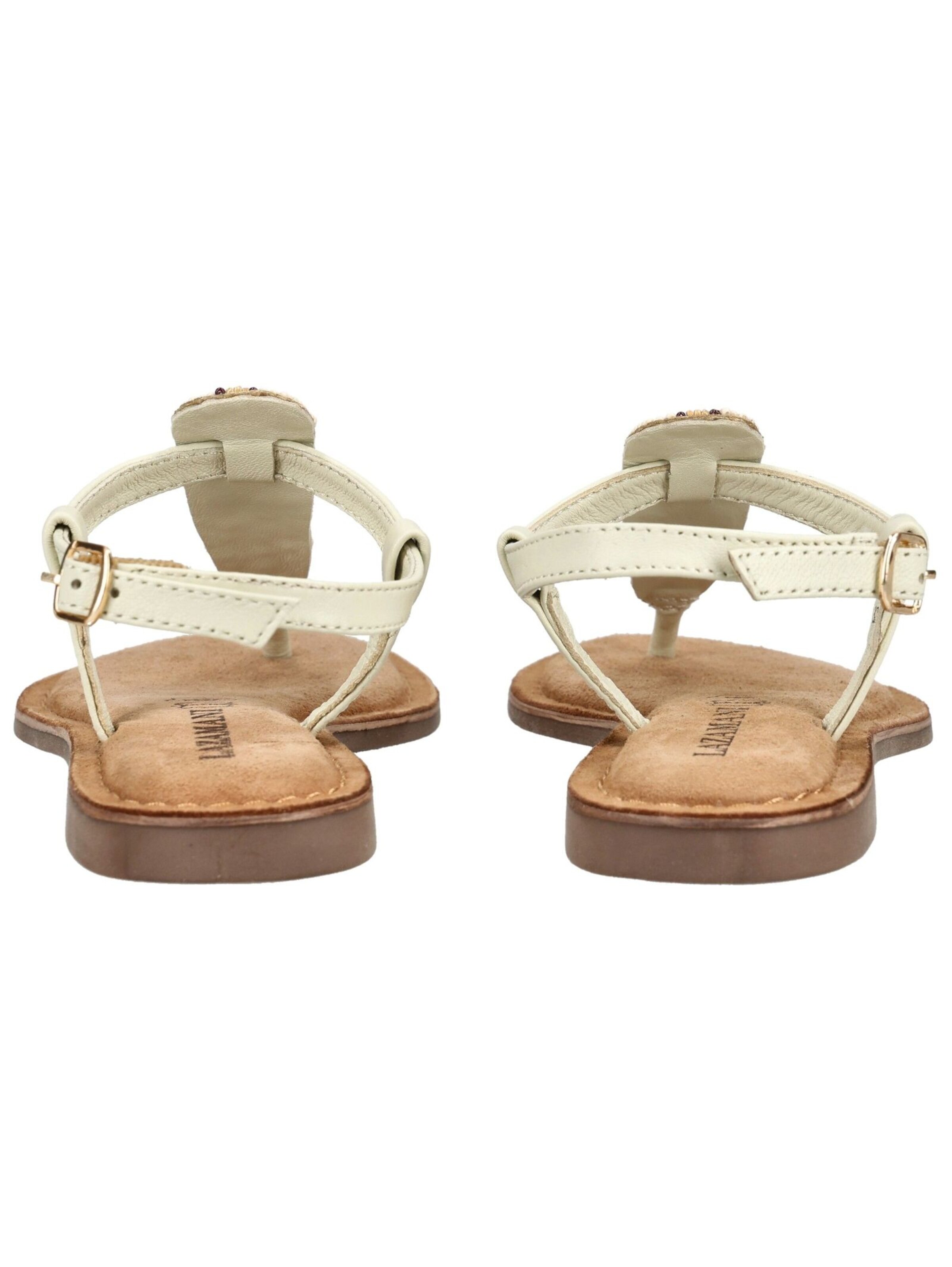 Tongs LAZAMANI en blanc