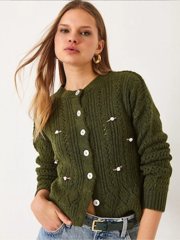 Bianco Lucci Gebreid vest in Groen