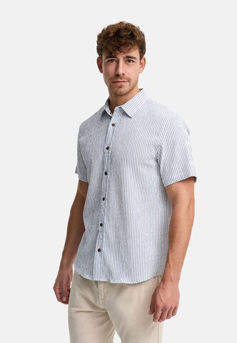 INDICODE JEANS Regular fit Overhemd 'Bimler' in Blauw