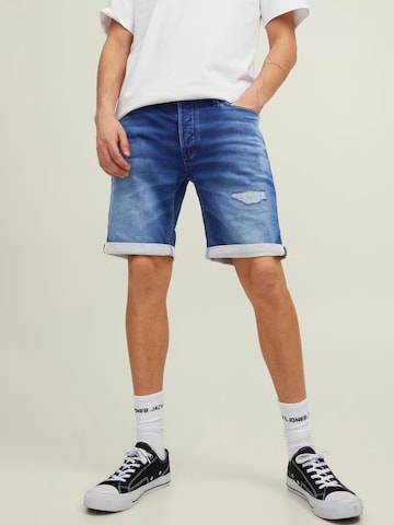 JACK & JONES - Regular Calças de ganga 'Rick' em azul: frente