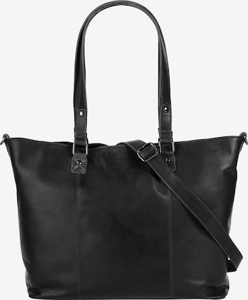 Cabas Cluty en noir : devant