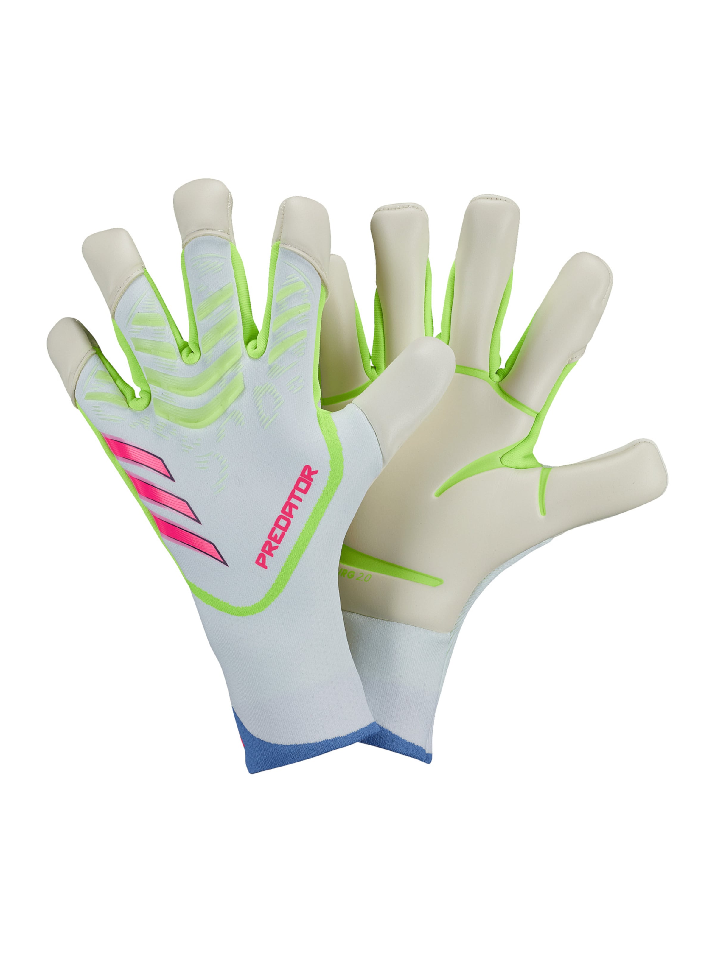 ADIDAS PERFORMANCE Athletic Gloves in Neon green / Pink / White, Item view